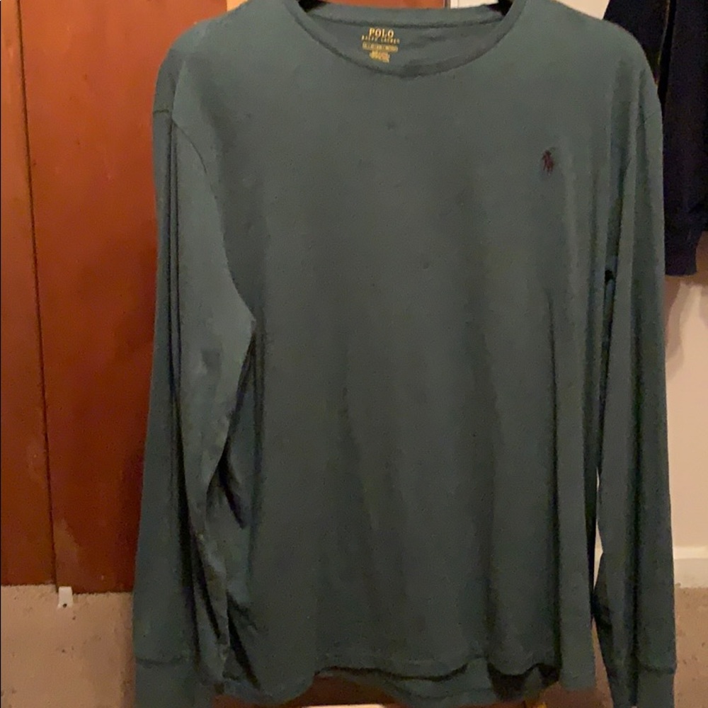 Ralph Lauren green long sleeve shirt.